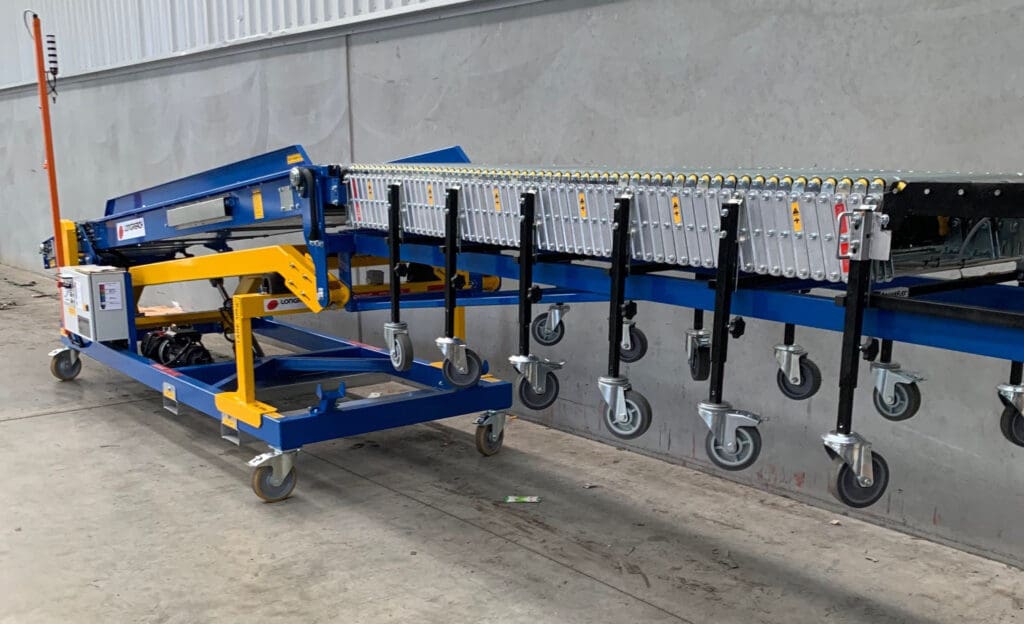 Trailer Unloading Conveyors Telescopic