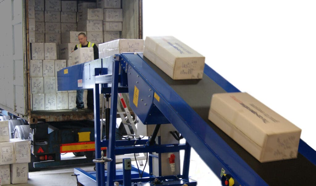 Trailer Unloading Conveyors Telescopic